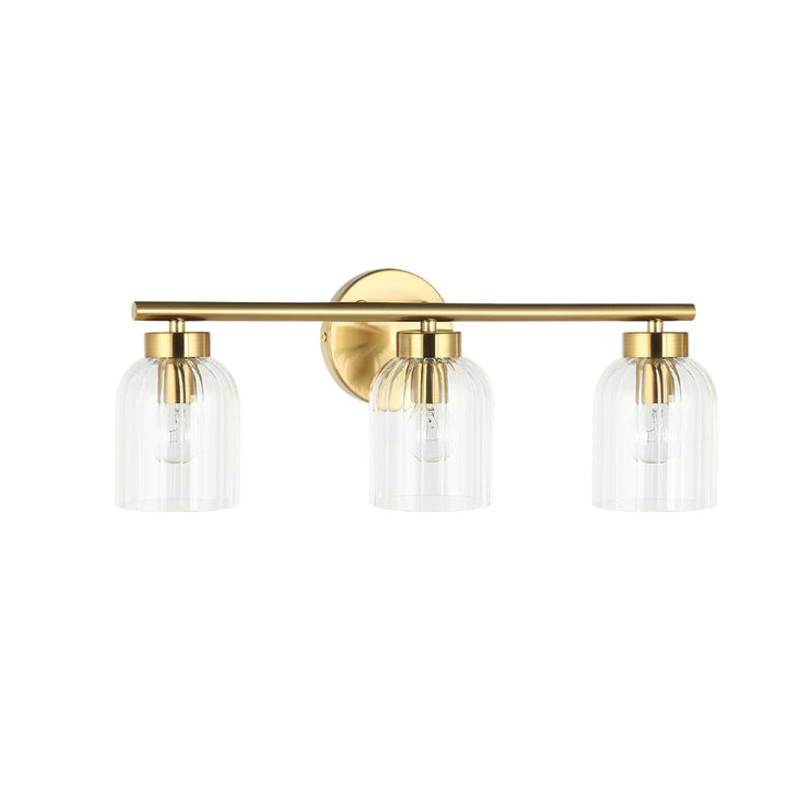 Vienna 3 Light Vanity in Aged Brass by Dainolite