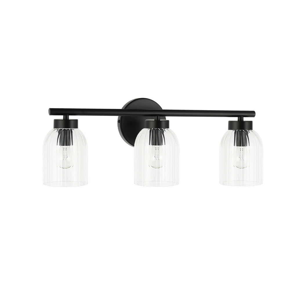 Vienna 3 Light Vanity in Matte Black by Dainolite