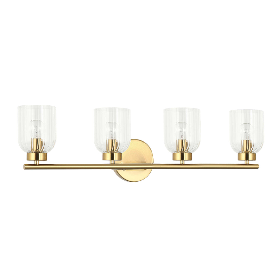 Vienna 4 Light Vanity in Aged Brass by Dainolite