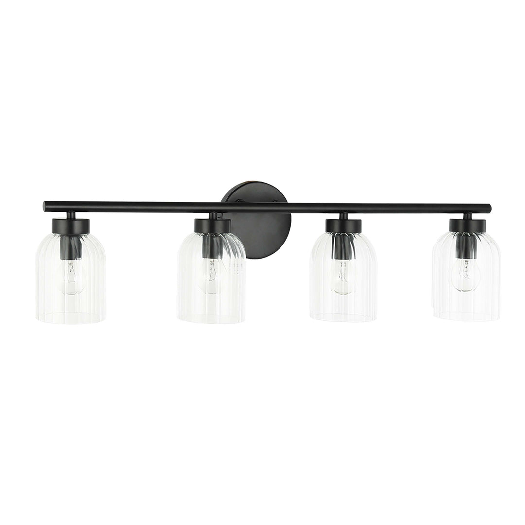 Vienna 4 Light Vanity in Matte Black by Dainolite