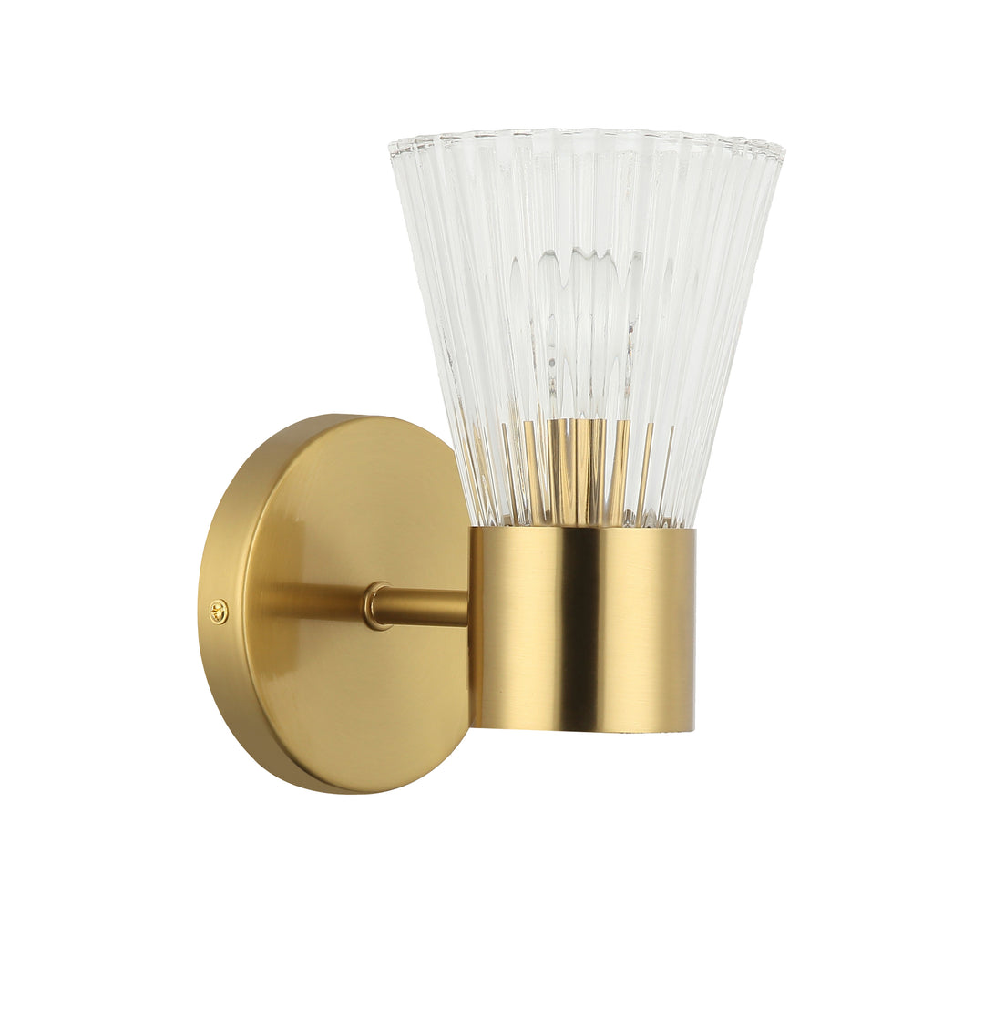 Vienna 1 Light Wall Sconce (VIE-91W) in Aged Brass by Dainolite