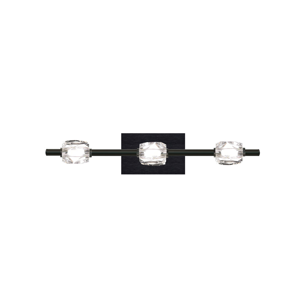 Diamante Crystal Bath Bar in Oxide Black by Zeev