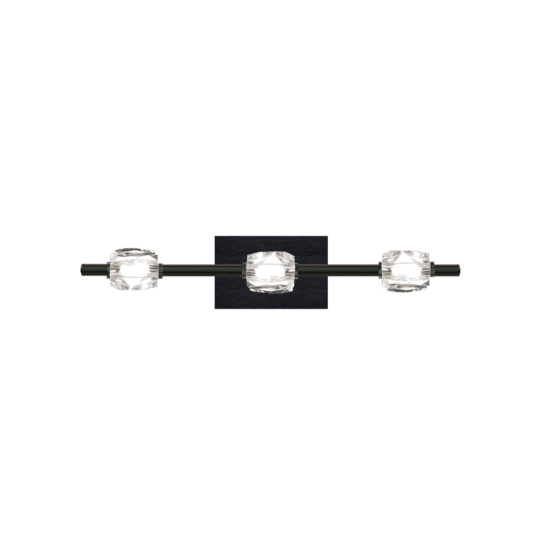 Diamante Crystal Bath Bar in Oxide Black by Zeev