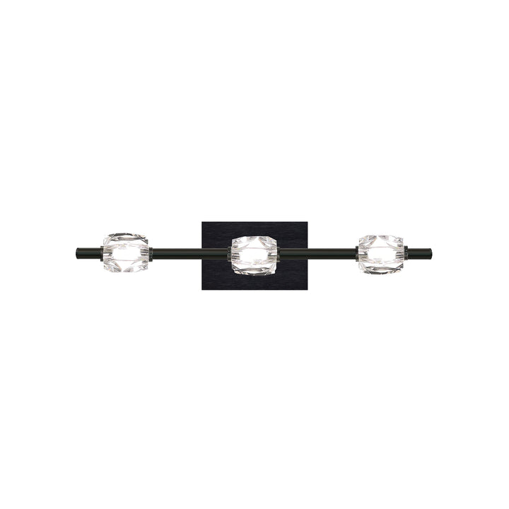 Diamante Crystal Bath Bar in Oxide Black by Zeev