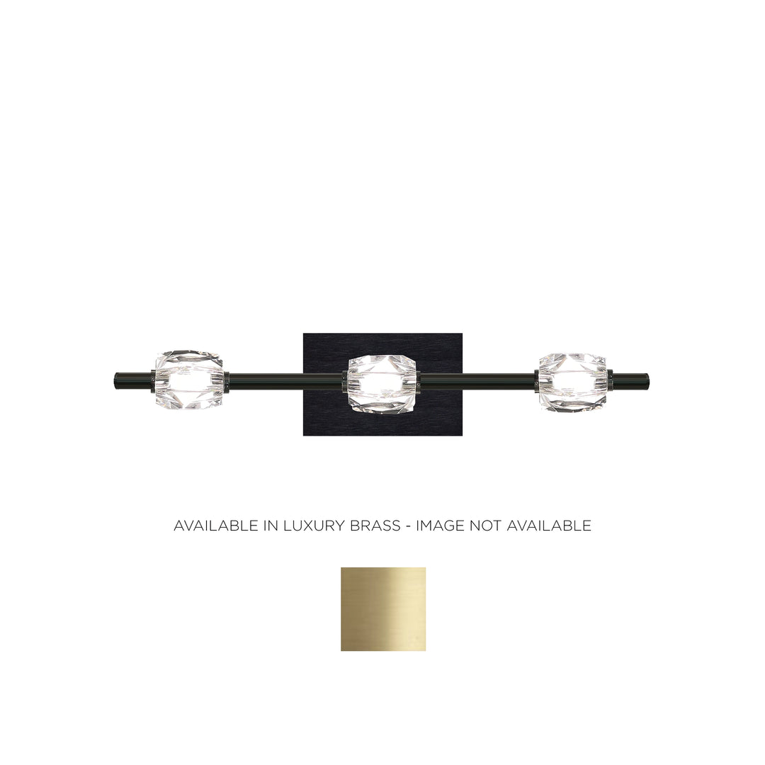 Diamante Crystal Bath Bar in Luxury Brass by Zeev