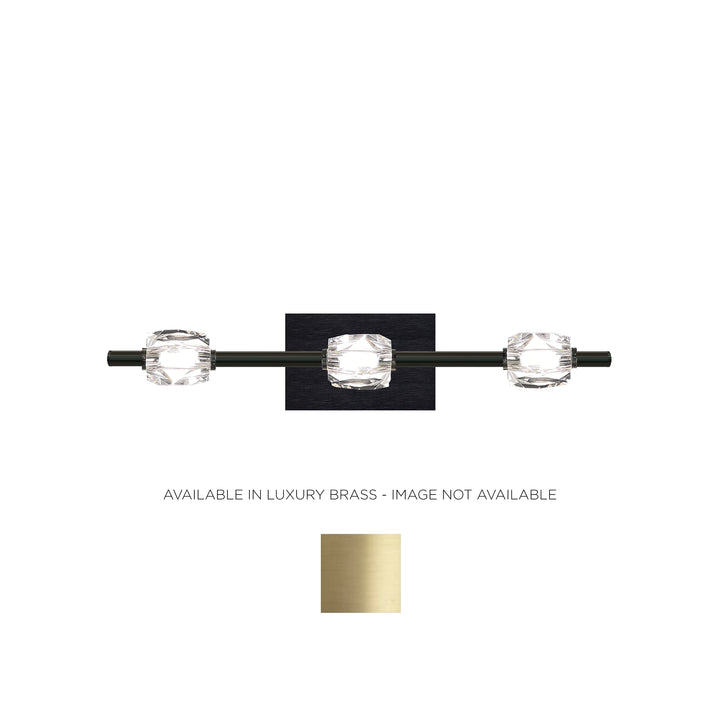 Diamante Crystal Bath Bar in Luxury Brass by Zeev