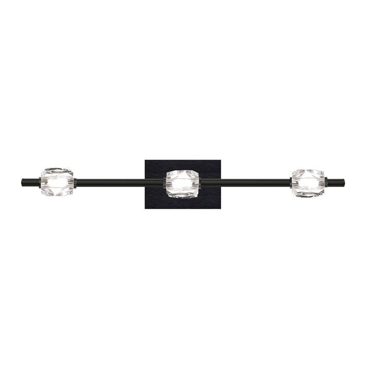 Diamante Crystal Bath Bar in Oxide Black by Zeev