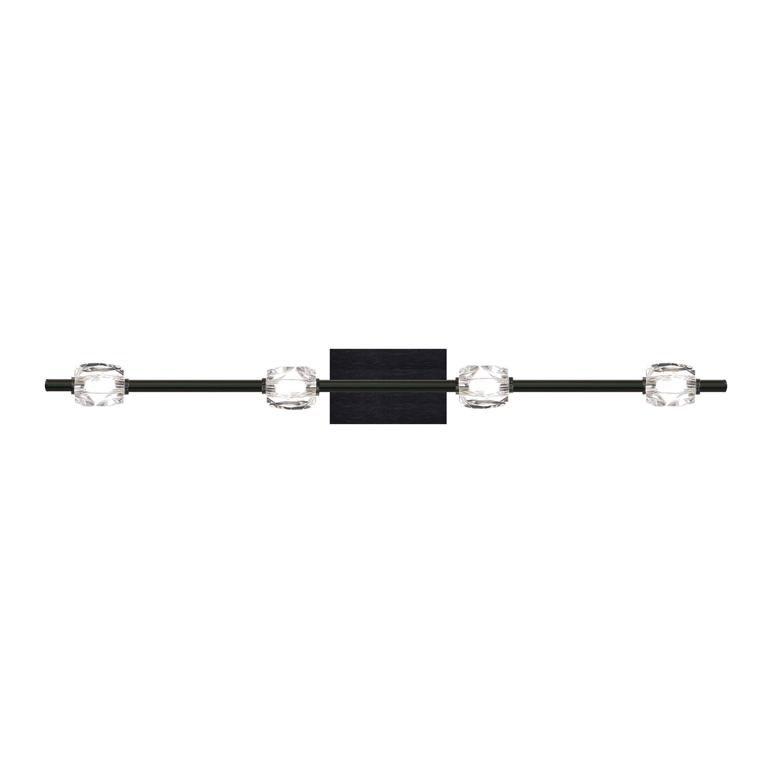 Diamante Crystal Bath Bar in Oxide Black by Zeev