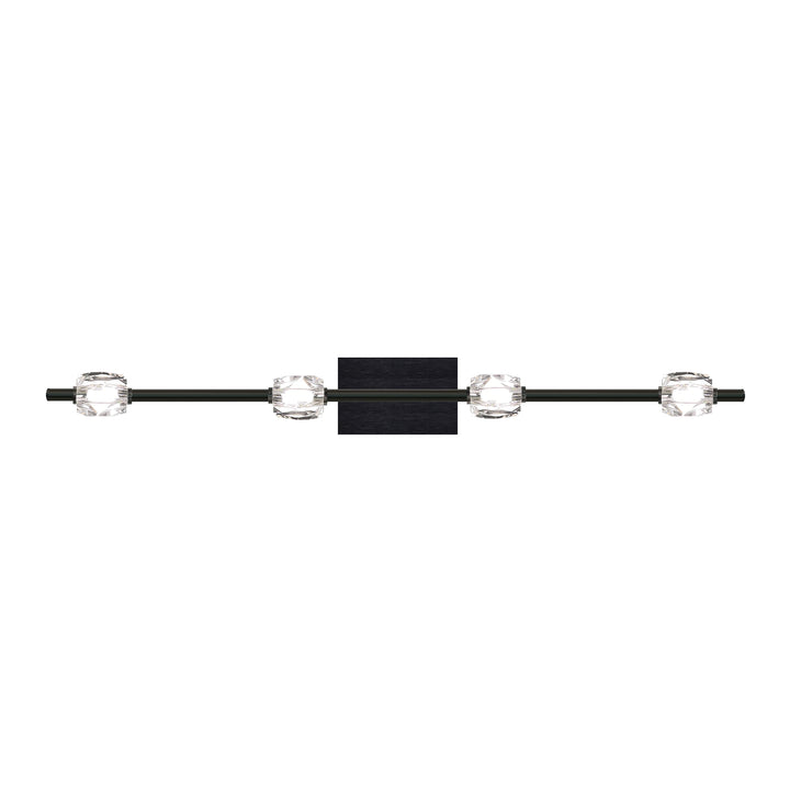 Diamante Crystal Bath Bar in Oxide Black by Zeev