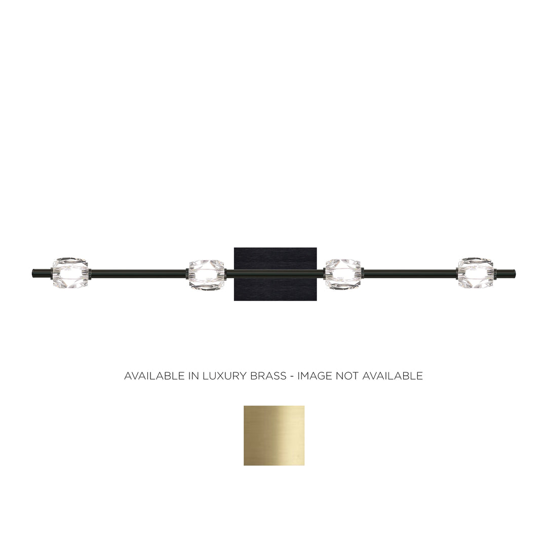 Diamante Crystal Bath Bar in Luxury Brass by Zeev