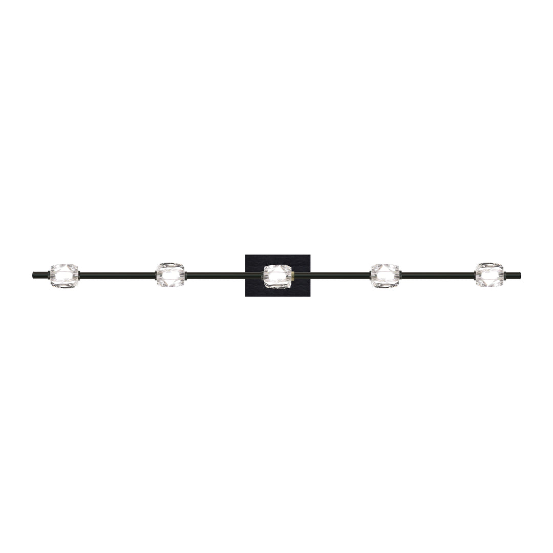 Diamante Crystal Bath Bar in Oxide Black by Zeev