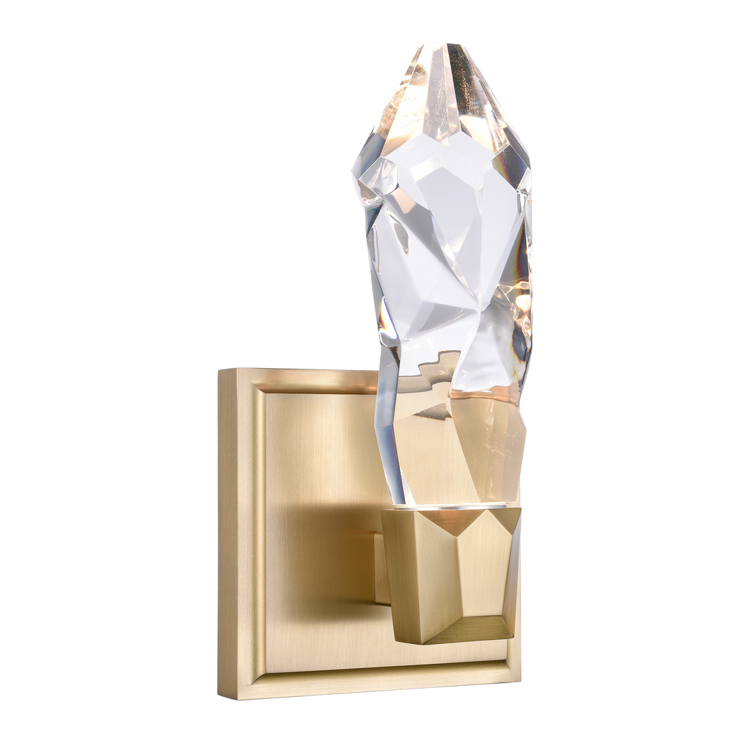 Angelus Single Crystal Vanity Light in Aged Brass by Zeev