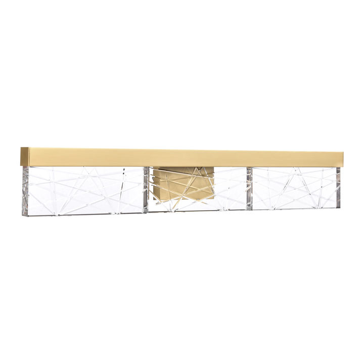 Lucus Crystal Vanity in Aged Brass by Zeev