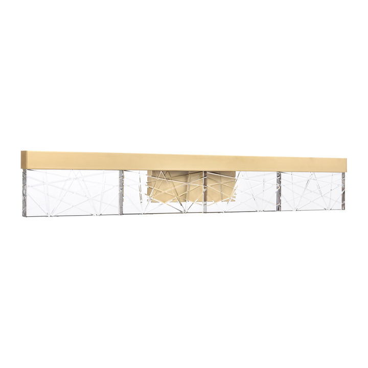Lucus Crystal Vanity in Aged Brass by Zeev