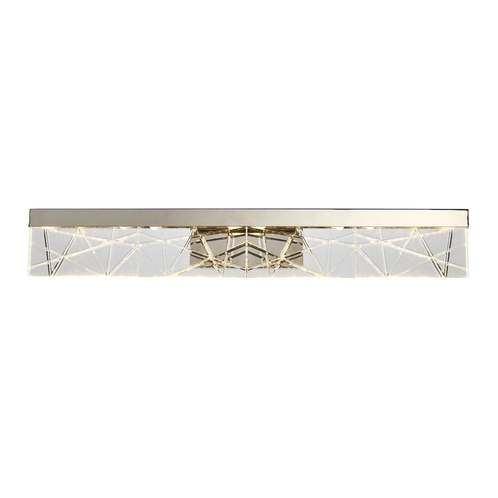 Lucus Crystal Vanity in Polished Nickel by Zeev