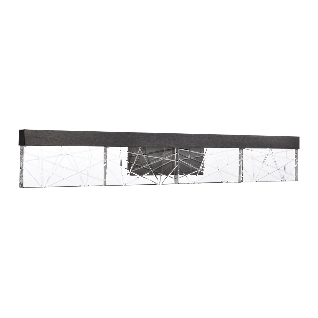 Lucus Crystal Vanity in Satin Brushed Black by Zeev