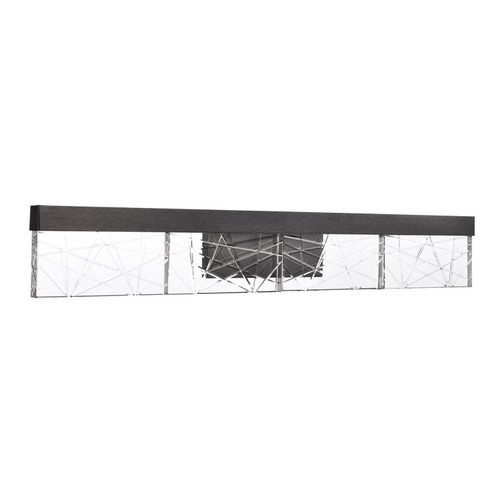 Lucus Crystal Vanity in Satin Brushed Black by Zeev