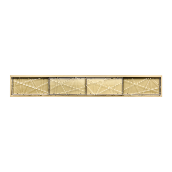 Lucus Crystal Wall Sconce in Aged Brass by Zeev