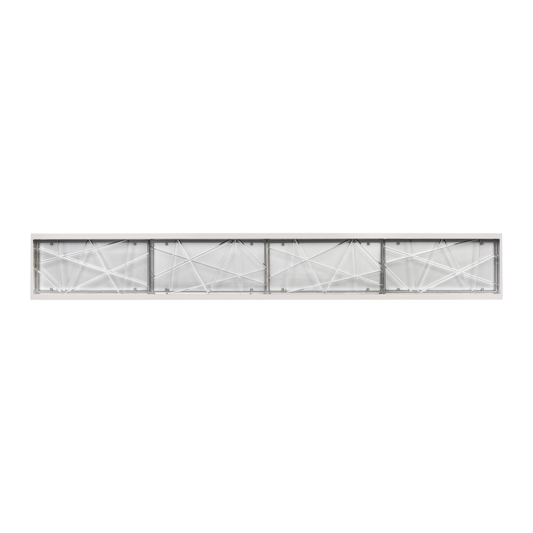 Lucus Crystal Wall Sconce in Polished Nickel by Zeev