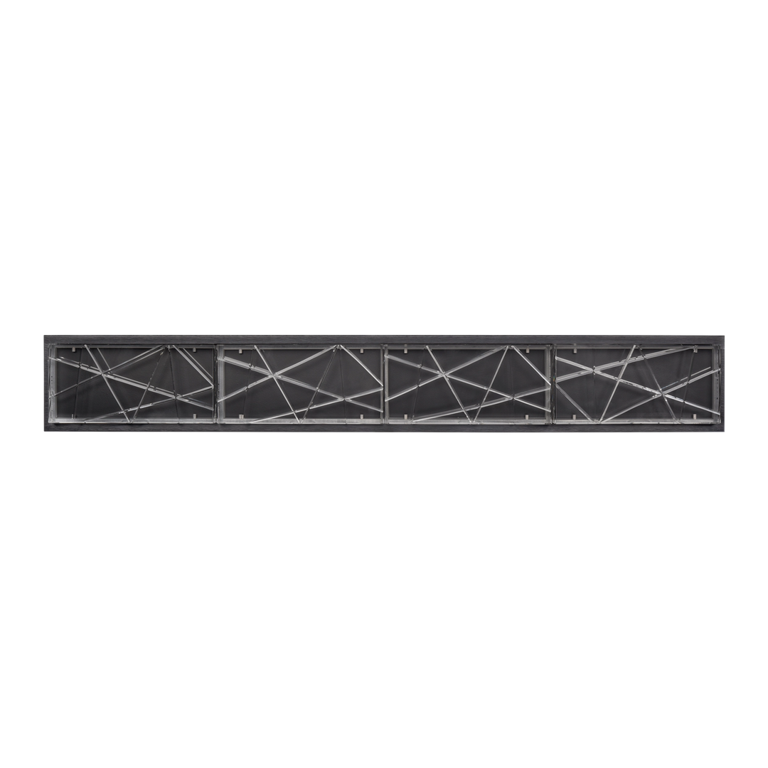 Lucus Crystal Wall Sconce in Satin Brushed Black by Zeev