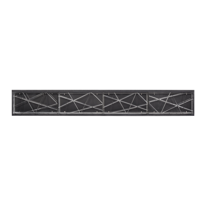 Lucus Crystal Wall Sconce in Satin Brushed Black by Zeev