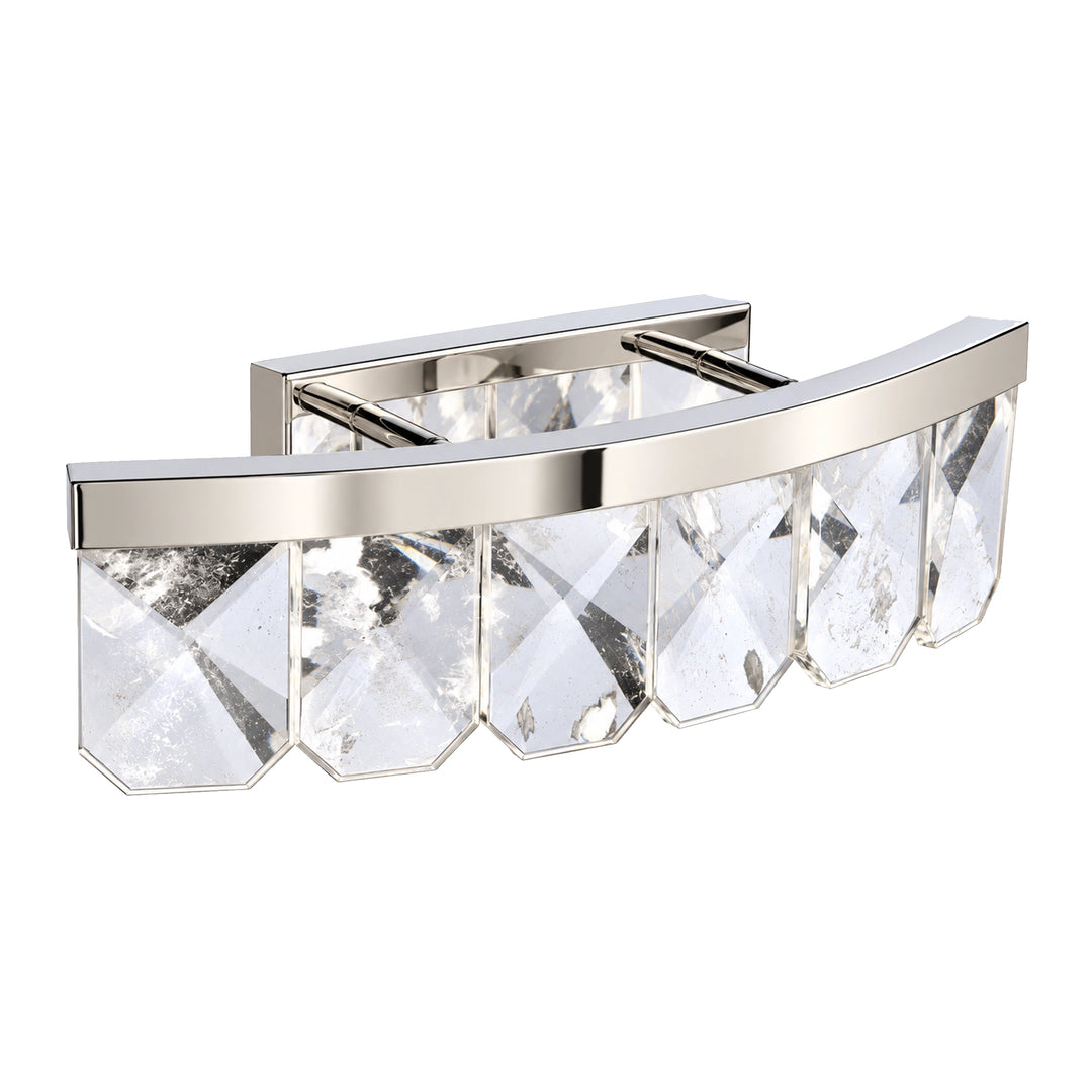 Odraz Infused Crystal Vanity in Polished Nickel by Zeev