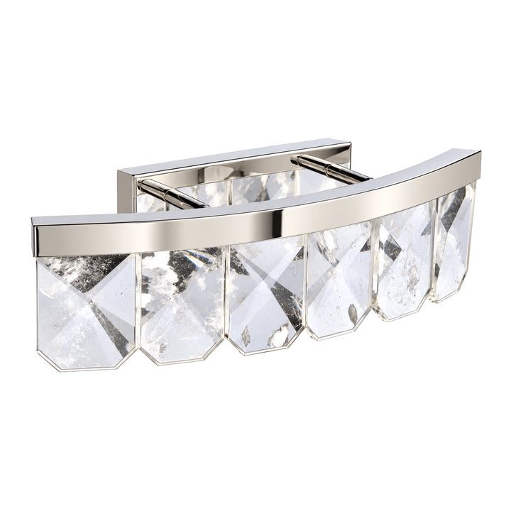 Odraz Infused Crystal Vanity in Polished Nickel by Zeev