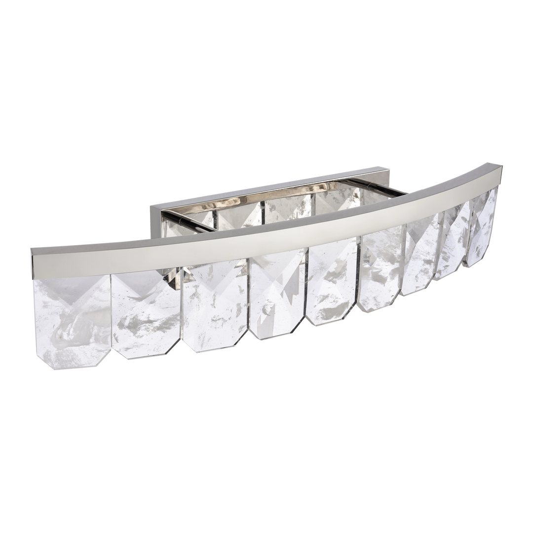Odraz Infused Crystal Vanity in Polished Nickel by Zeev