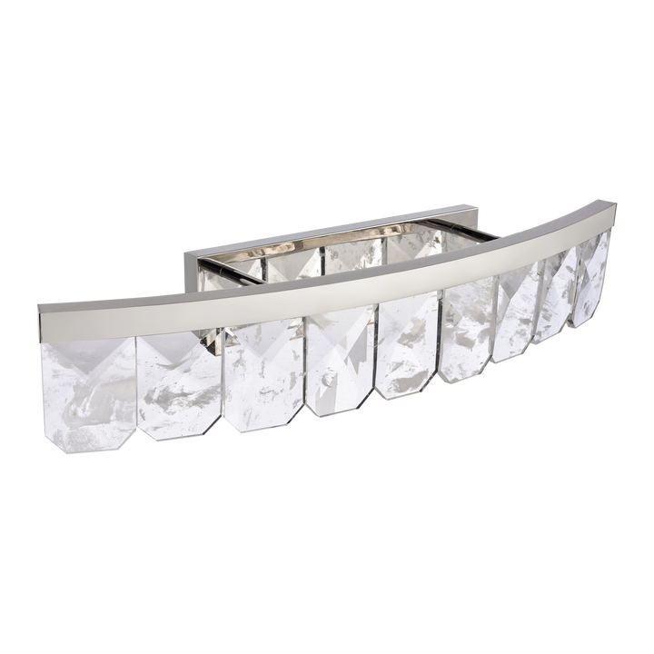 Odraz Infused Crystal Vanity in Polished Nickel by Zeev
