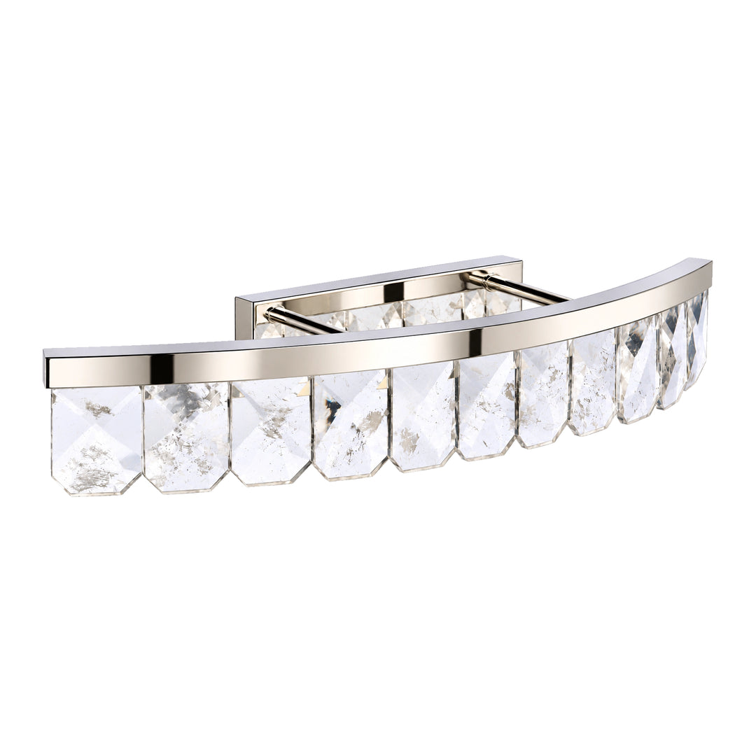 Odraz Infused Crystal Vanity in Polished Nickel by Zeev