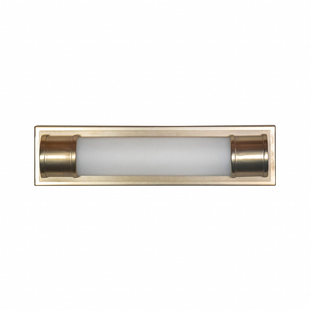 Brooklynd LED Vanity Light in Soft Gold with Acrylic Lens by Russell