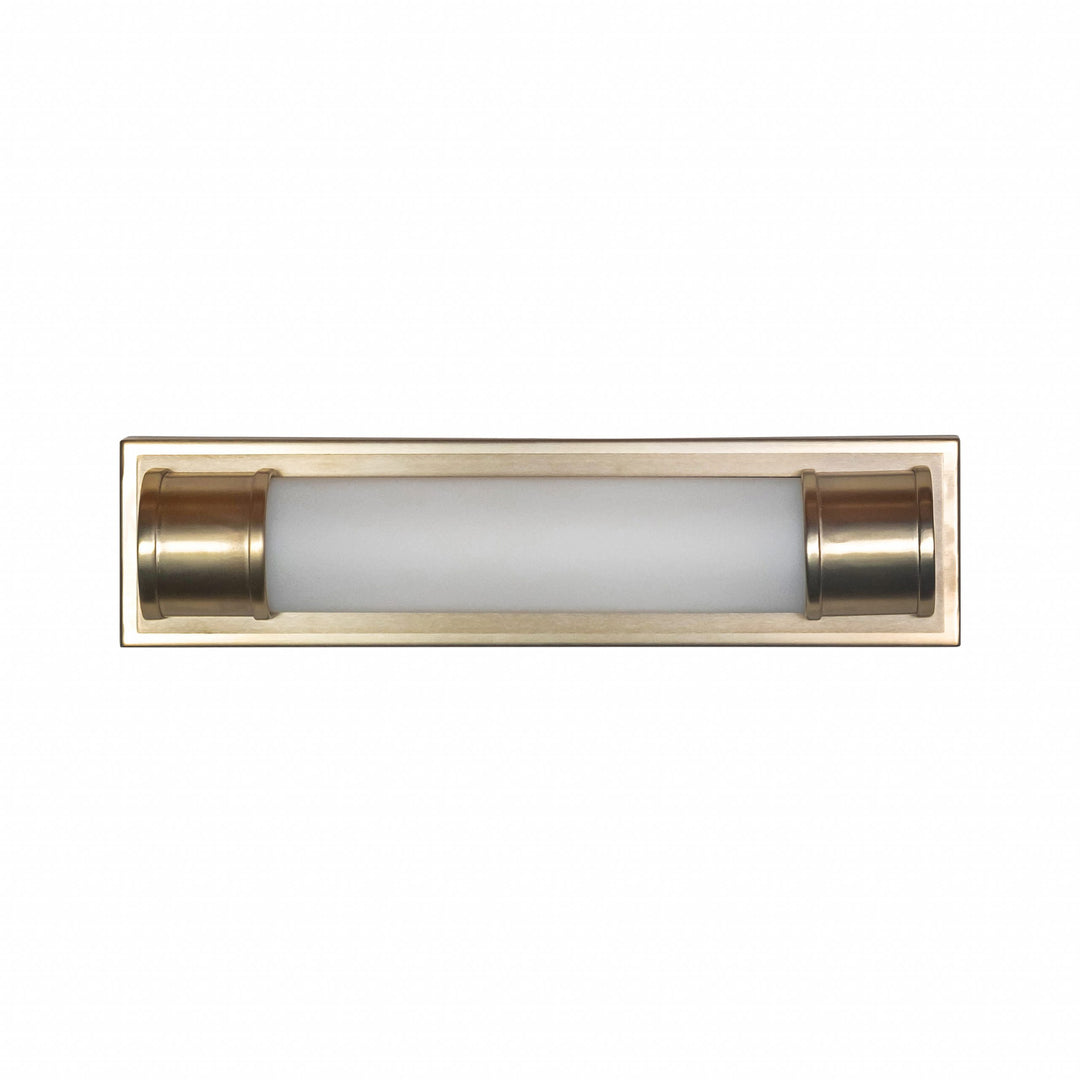 Brooklynd LED Vanity Light in Soft Gold with Acrylic Lens by Russell