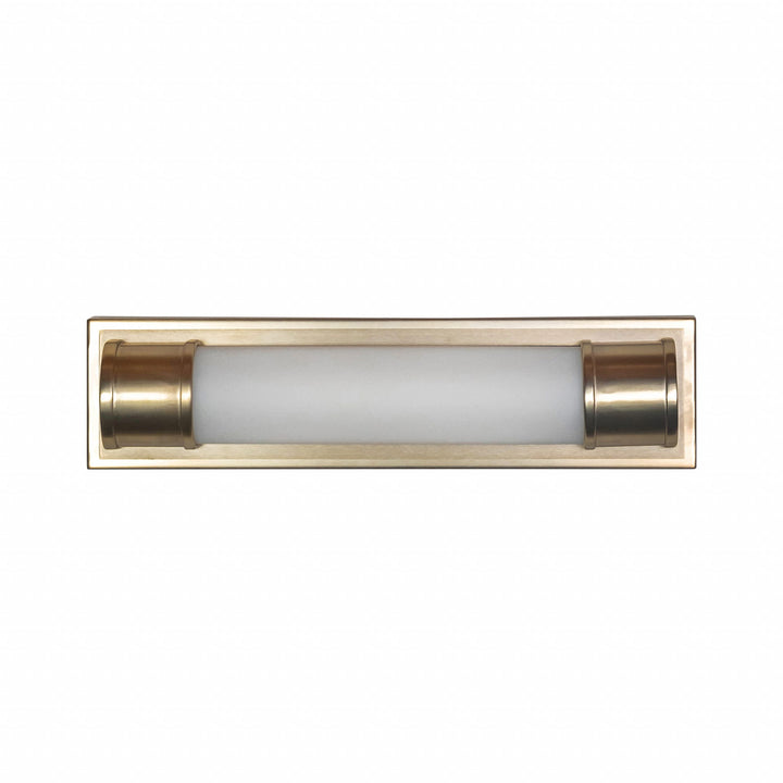 Brooklynd LED Vanity Light in Soft Gold with Acrylic Lens by Russell