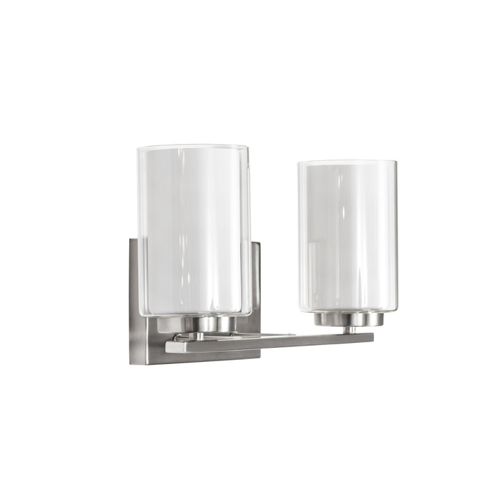 Lenox Vanity Light in Brushed Chrome by Russell