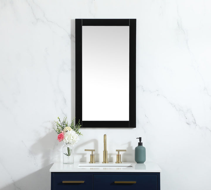Aqua Rectangle Mirror by Elegant - view 2