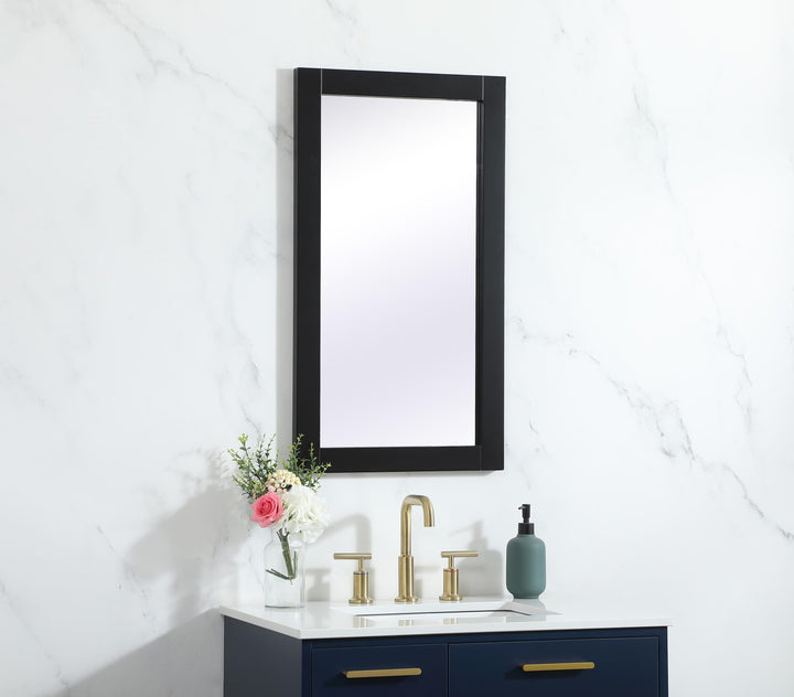 Aqua Rectangle Mirror by Elegant - view 3