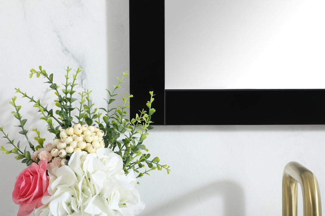 Aqua Rectangle Mirror by Elegant - view 4
