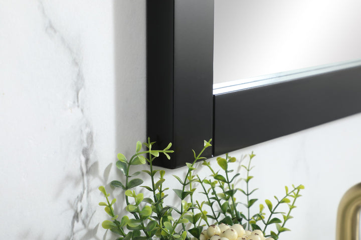 Aqua Rectangle Mirror by Elegant - view 5