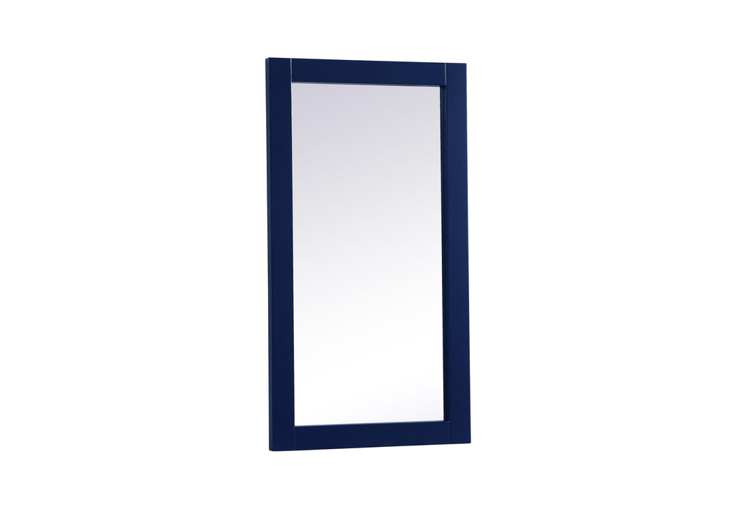 Aqua Rectangle Mirror by Elegant - view 12