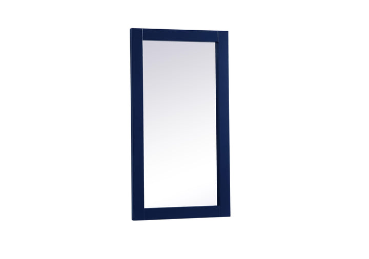 Aqua Rectangle Mirror by Elegant - view 12