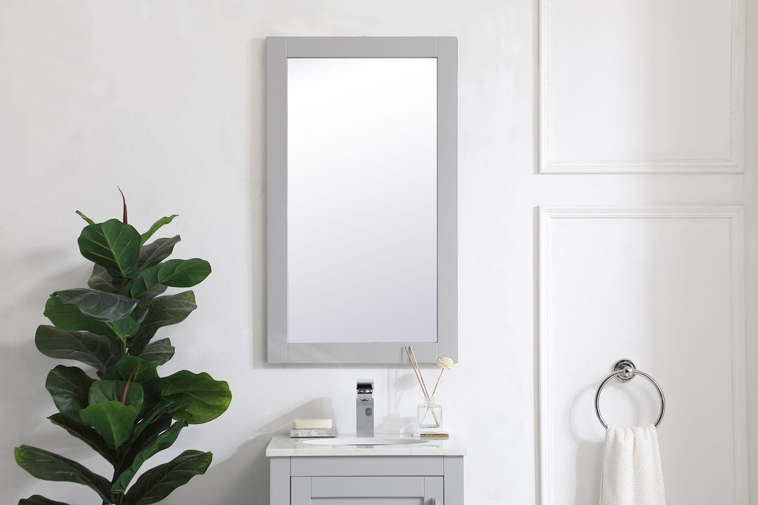 Aqua Rectangle Mirror by Elegant - view 14