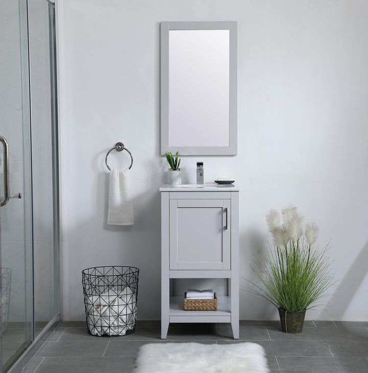 Aqua Rectangle Mirror by Elegant - view 16
