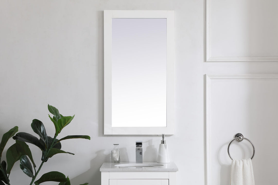 Aqua Rectangle Mirror by Elegant - view 20