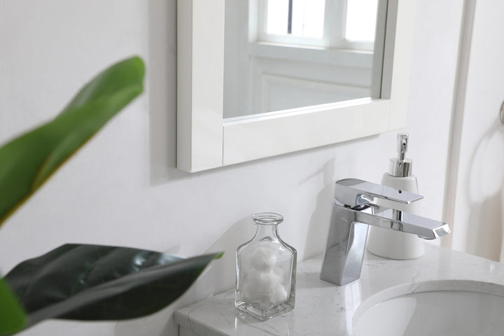 Aqua Rectangle Mirror by Elegant - view 23
