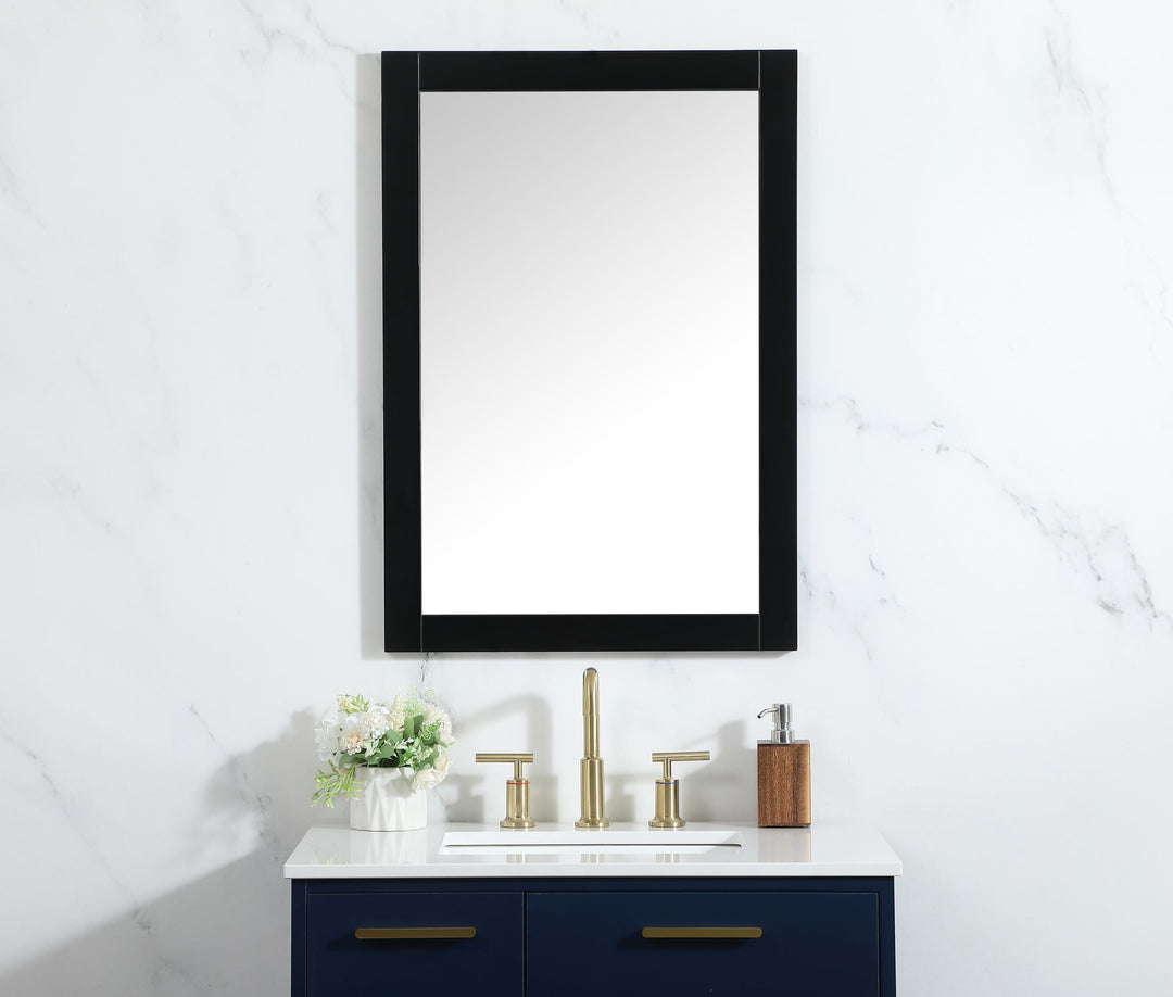 Aqua Rectangle Mirror by Elegant - view 26
