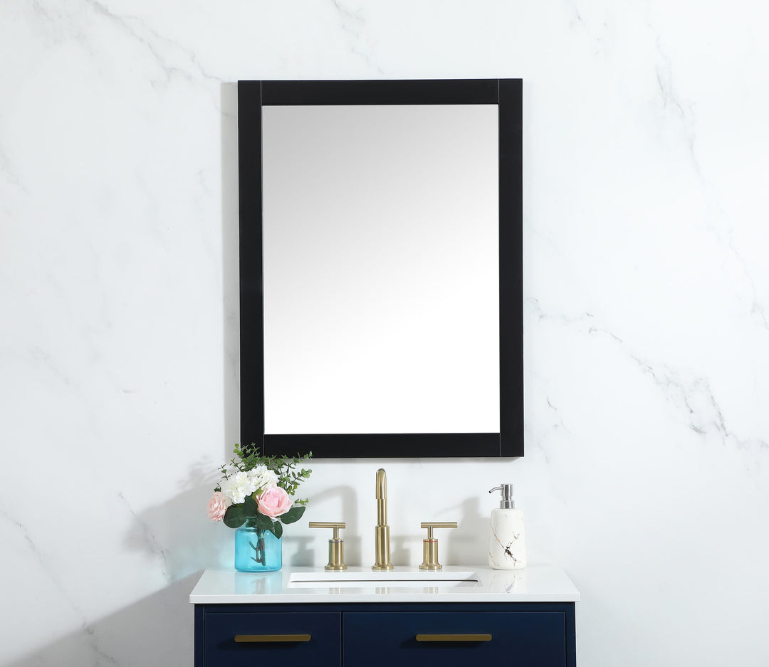 Aqua Rectangle Mirror by Elegant - view 32