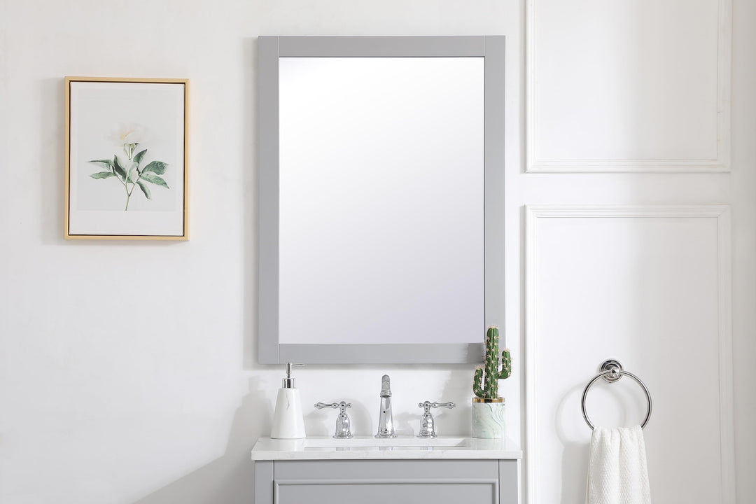 Aqua Rectangle Mirror by Elegant - view 38
