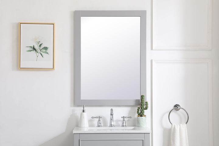 Aqua Rectangle Mirror by Elegant - view 38