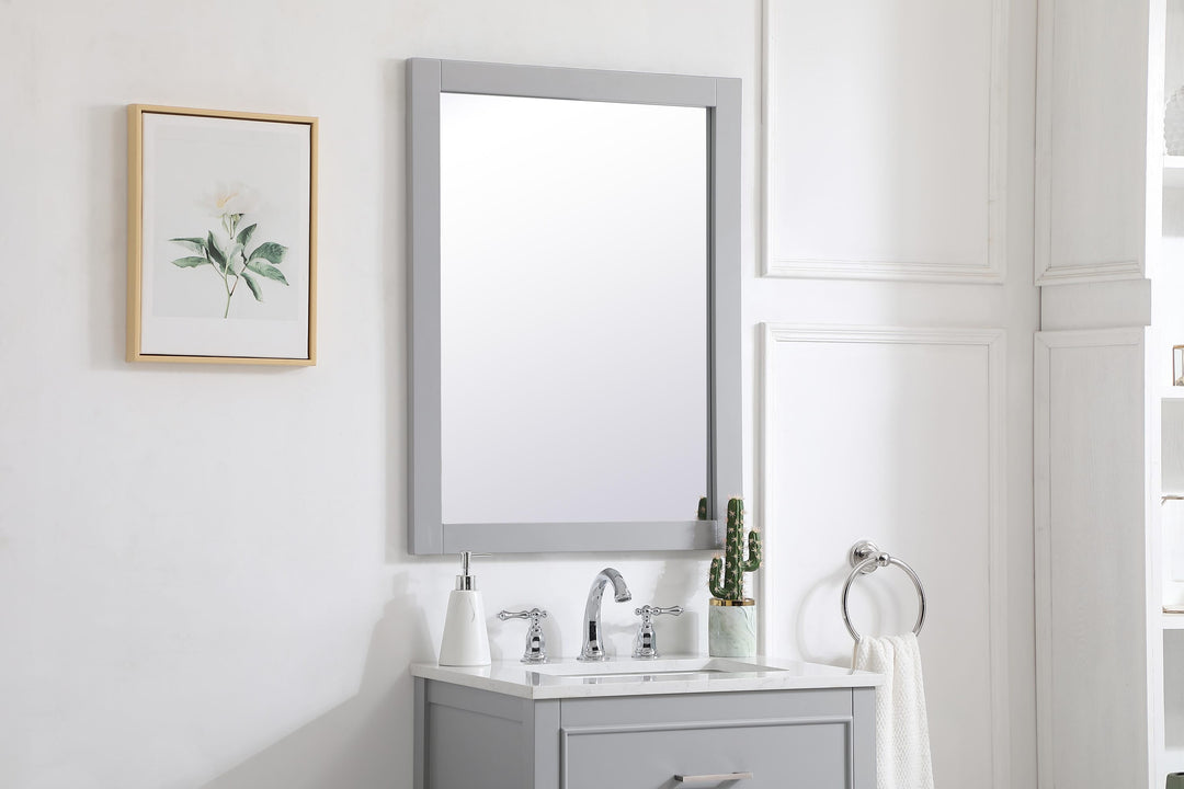 Aqua Rectangle Mirror by Elegant - view 39