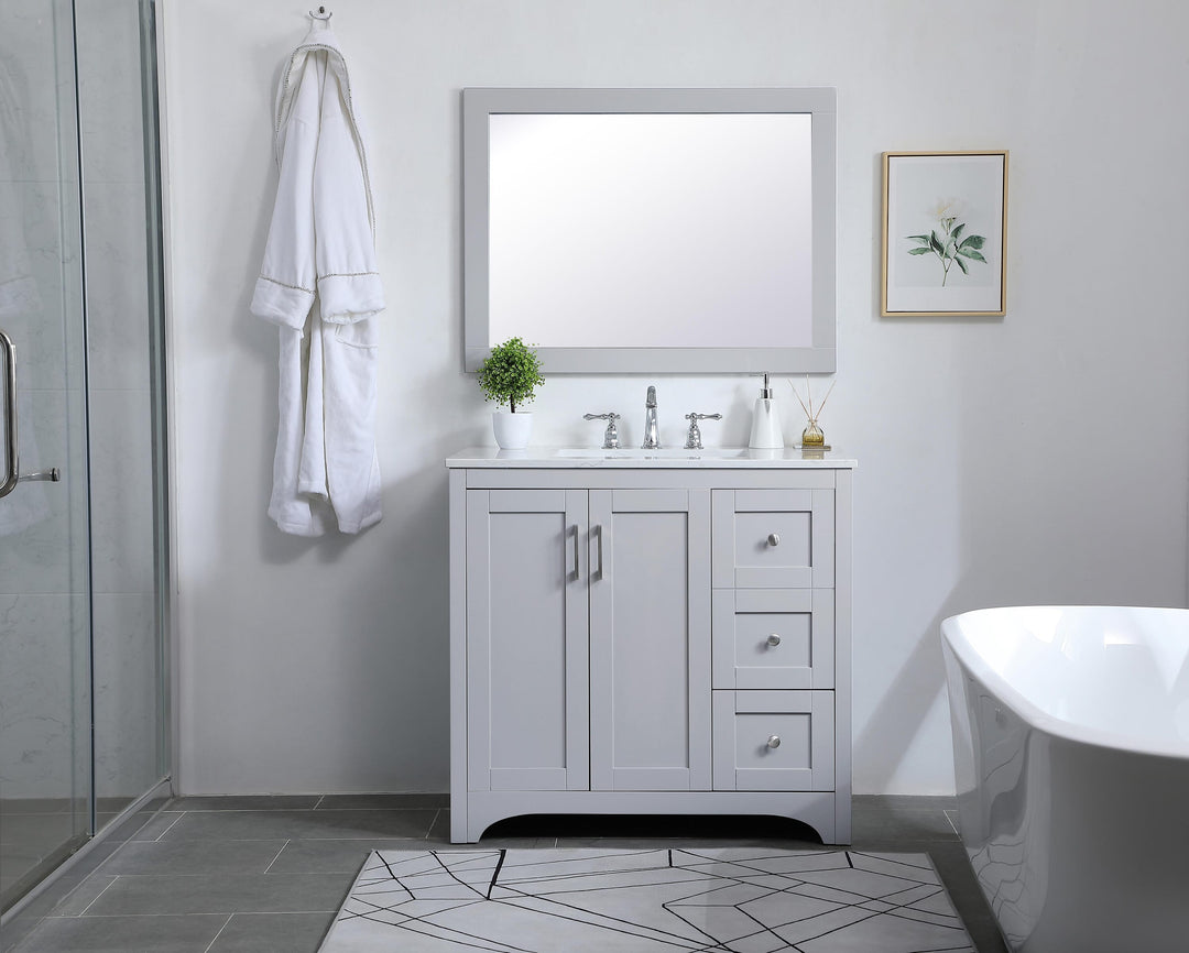 Aqua Rectangle Mirror by Elegant - view 40